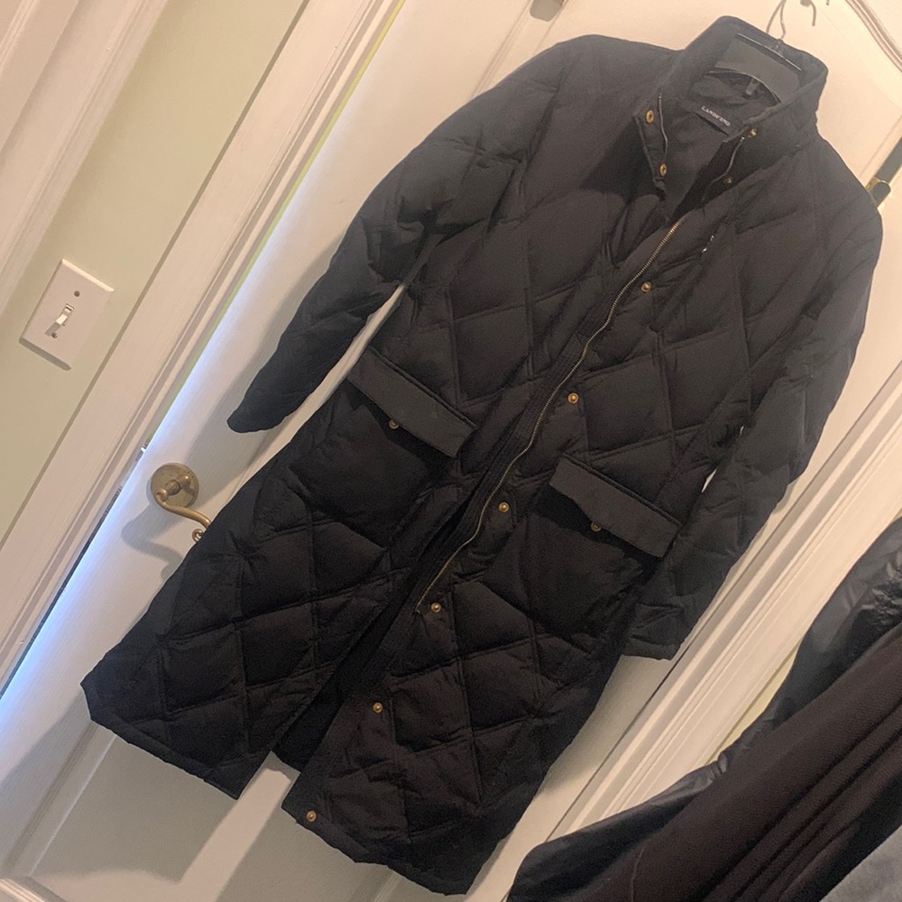 Warmest coat! Lands End black down